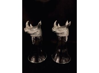 Vagabond House Rhino Stirup Cups - Set Of 2