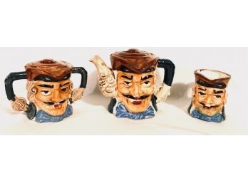 Vintage Toby Mugs - Captain Hook Set