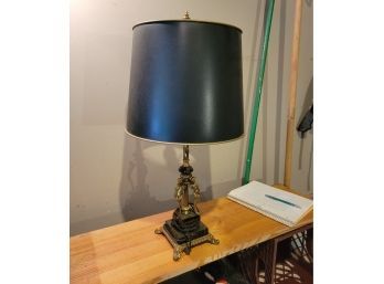 Brass And Marble Lamp