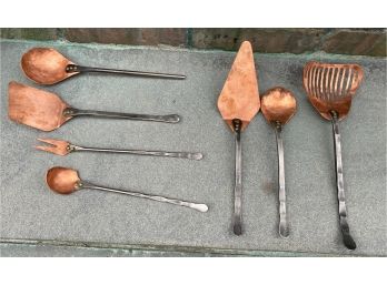 Vintage Copper Kitchen Utensils