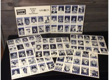 Yankees Of The 80's Card Series Giveaway Set Wiz/minolta