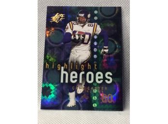 2000 Upper Deck SPx Cris Carter Highlight Heroes Card