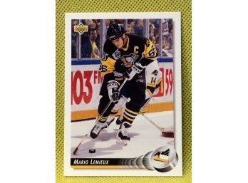 1992-93 Upper Deck Mario Lemieux Hockey Card