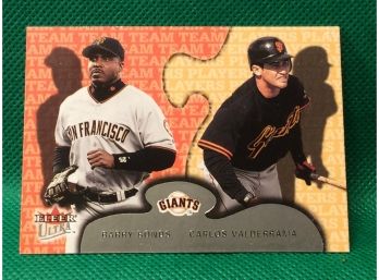 2001 Fleer Ultra Barry Bonds Card