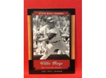 2001 Upper Deck Legends Willie Mays Card