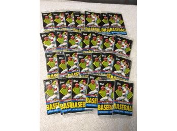 1988 Topps Mini Baseball Card Unopened Pack Lot Of 27