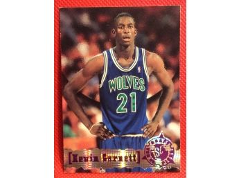 1996 Topps Stadium Club Kevin Garnett Rookie Draft Basketball Card