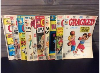 Lot Of 10 Vintage Cracked Magazines 1981-1985