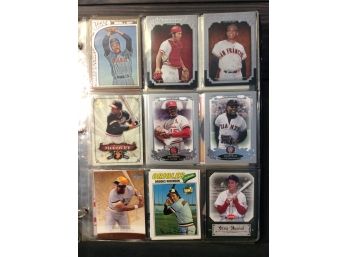 Binder With 118 Replica Old School Vintage Cards