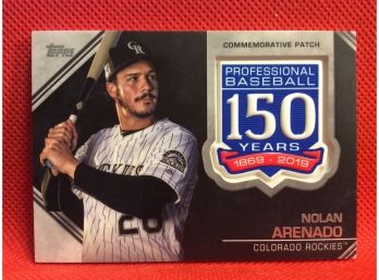 2019 Topps Nolan Arenado Commemorative Patch Card