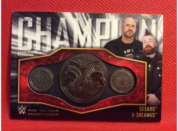 2018 Topps WWE Cesaro/sheamus Raw Tag Team Commemorative Card 281/299