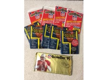 10 Unopened Packs Of Football Cards