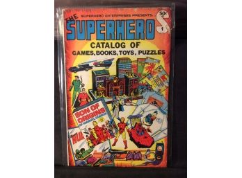 Vintage The Superheroes Catalog Of Games Books Toys And Puzzles Comic Book