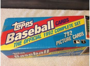 1992 Topps Baseball Complete Factory Set With Gold Cards