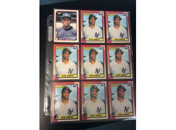 Topps Deion Sanders Rookie Lot Of 9 Cards