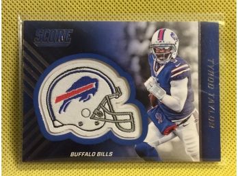 2016 Panini Score Tyrod Taylor Helmet Patch Card