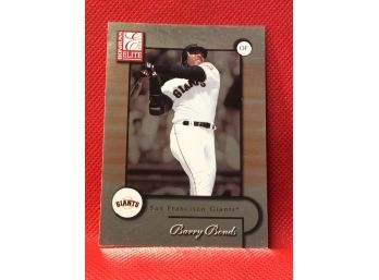 2001 Donruss Elite Barry Bonds Card