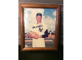 Bill Stafford 8x10 Autographed Photo Framed With COA