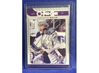 2009 O-pee-chee Jonathan Quick Hockey Card