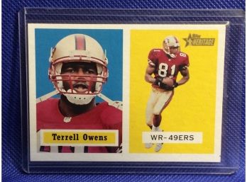 2002 Topps Heritage Terrell Owens Football Card