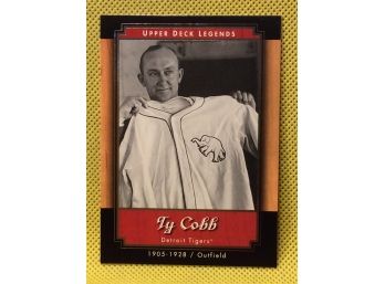 2001 Upper Deck Legends Ty Cobb Card