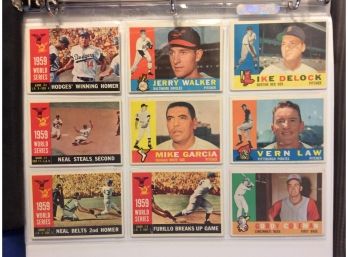 1960 Topps Baseball Card Lot Of 45