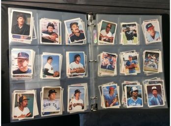 1984 Topps Sticker Lot Of 128 In Sheets/binder