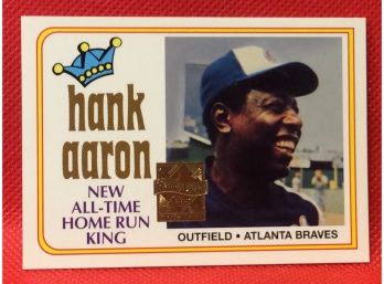 1999 Topps Hank Aaron 1974 Reprint Card