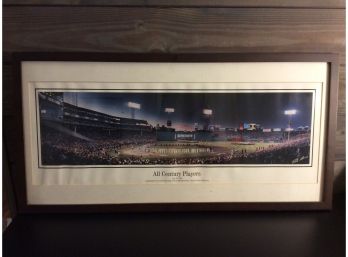 Fenway Park All Century Players Framed Print