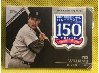 2019 Topps Ted Williams Commemorative Patch Card