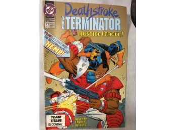 1992 DC Comics Deathstroke The Terminator Vs. The Justice League Comic Book #13