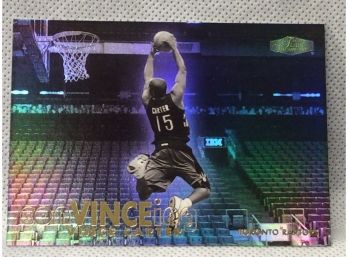 2000 Fleer Flair Showcase Vince Carter ConVinceing Card