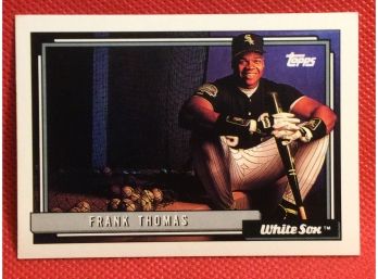 1992 Topps Frank Thomas Baseball Card