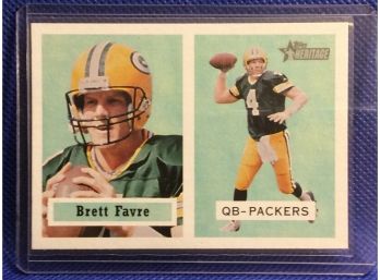 2002 Topps Heritage Brett Favre Football Card