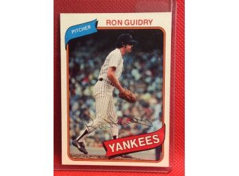 1980 Topps Ron Guidry Baseball Card