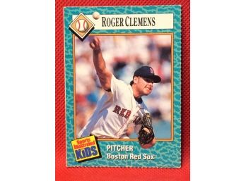 1989 Sports Illustrated Kids Roger Clemens Card