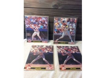 1990 MLB Action Photos Super Stars Lot Of 4