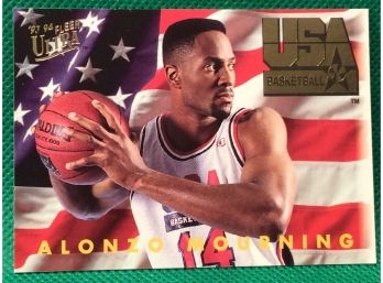 1993-94 Fleer Ultra USA Basketball Alonzo Mourning Card