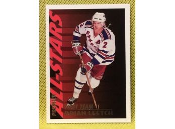 1994 Premier Brian Leetch First Team All Stars Hockey Card