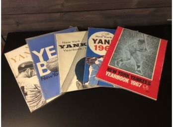 Vintage 1960s New York Yankees Yearbook Collection