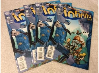 Lot Of 4 DC Comics The Establishment Vs. Infinity Inc. Comic Book