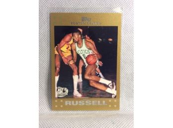 2007 Topps Bill Russell SP Gold Card 670/2007