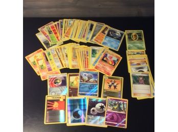 Approximately 90 Loose Pokemon Cards With Foil Cards