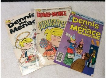 Lot Of 3 Dennis The Menace Comic Books