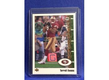 2002 Upper Deck Authentics Terrell Owens Foorball Card