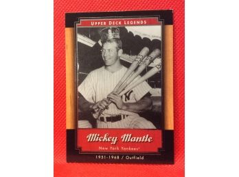 2001 Upper Deck Legends Mickey Mantle Card