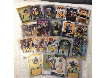 Lot Of 20 Assorted Pittsburgh Steelers Football Cards