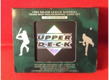 1992 Upper Deck MLB Team MVP Holographic Limited Edition Set