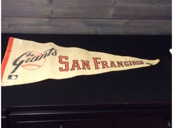 Vintage San Francisco Giants Felt Pennant