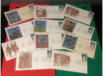 Lot Of 11 Babe Ruth First Day Cover Issues